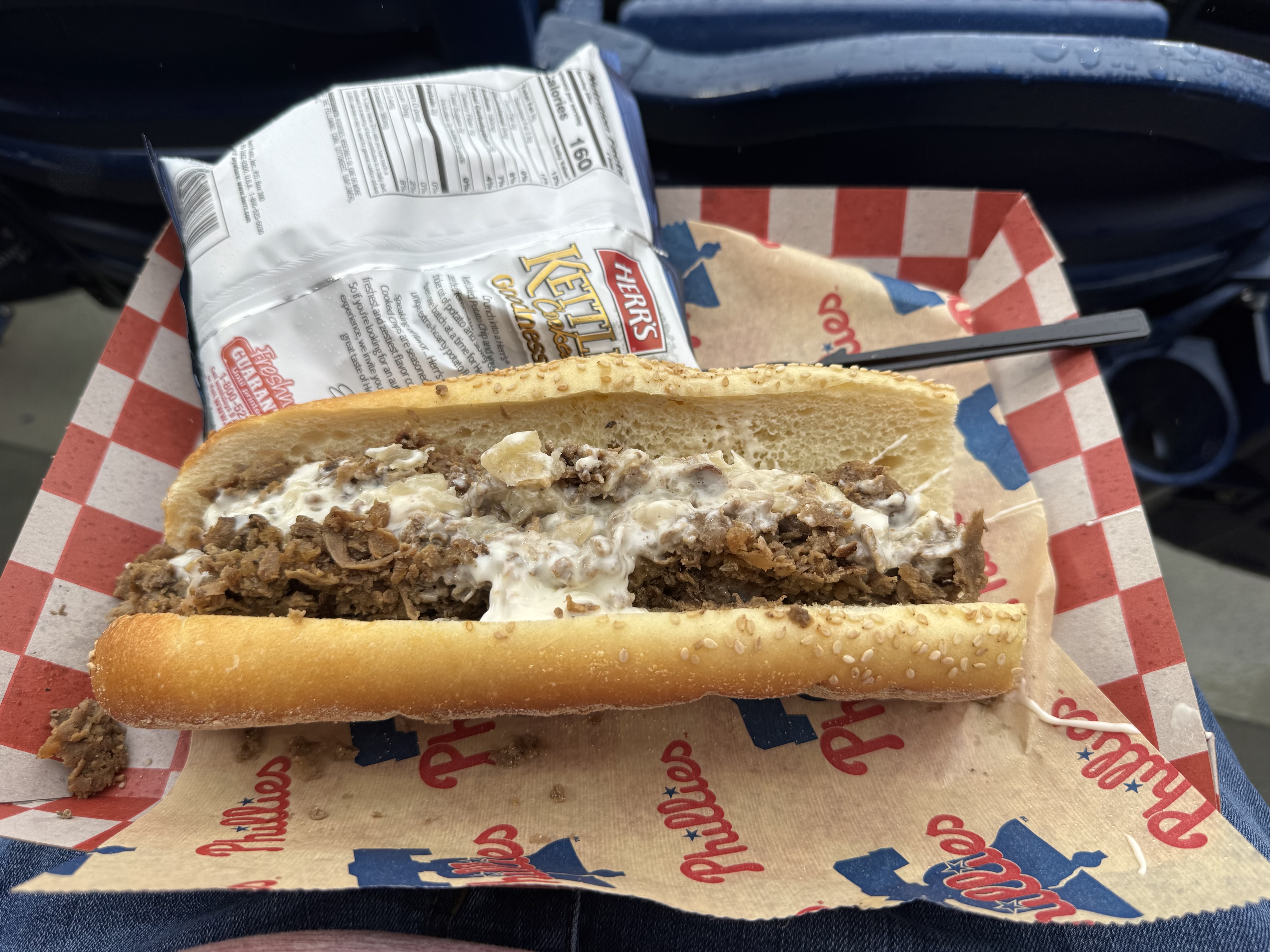 cheesesteak from Uncle Charlie’s Cheesesteaks (Citizens Bank Park) in Philadelphia, Pennsylvania