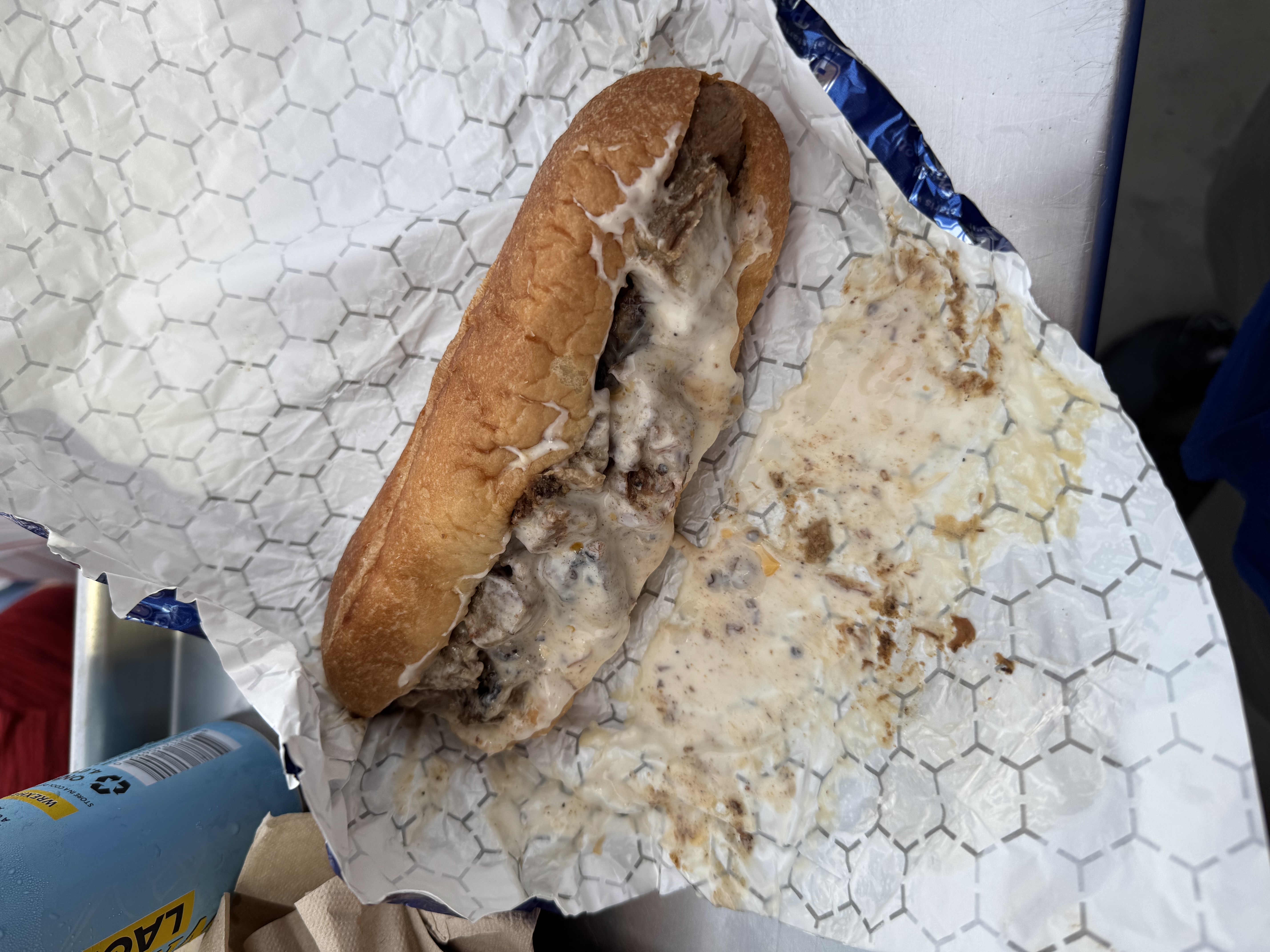 cheesesteak from Bull's BBQ (Citizens Bank Park) in Philadelphia, Pennsylvania